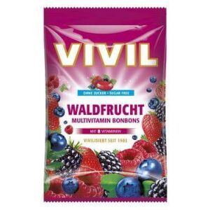 Vivil Waldfrucht cukormentes cukorka 120 g 146640683 - Cukorka