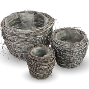 Fonott inda kaspó 3db/szett 16/# 146640755 - Kaspó