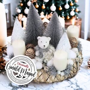 Csináld magad - Jegesmedve birodalom karácsony - Adventi koszorú 146640786 - Koszorú