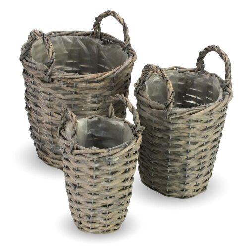 Magas vessző kaspó füles 3db/szett 18/# 146640764