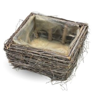 Fonott inda négyzet tál 20/#  24*24cm 146640776 - Dekortál