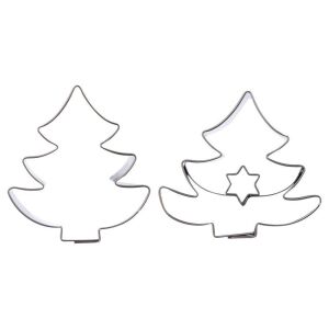 Acél sütikiszúró karácsonyfa formára 4,5 cm 2 db. 146642567 - Sütemény kiszúró