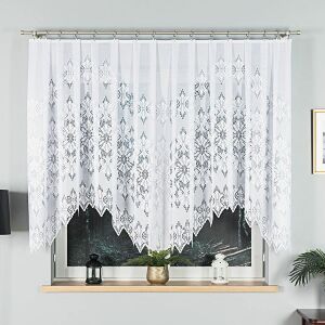 EMILIA - Készre varrt jacquard függöny hullámmintával - 340x140 cm - fehér 146643441 - Függöny