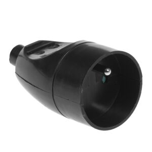 EGYSZERES CSATLAKOZÓALJZAT 16A 250V, LEVÁLASZTHATÓ, FEKETE SZÍNNEL - VT-302-0111