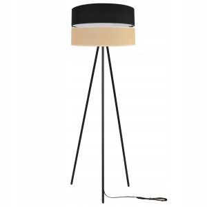 ÁLLÓLÁMPA, HÁROMSZÖGŰ FÉM LÁMPABÚRA, 45 CM, FEKETE 146645459 - Állólámpa