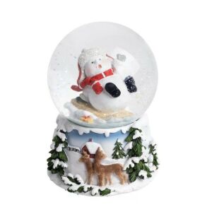 Hógömb, zenélő - hóember piros sállal 146649826 - Hógömb