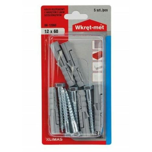 12x100mm-es tágulási dugók hatszögletű csavarral 3 db