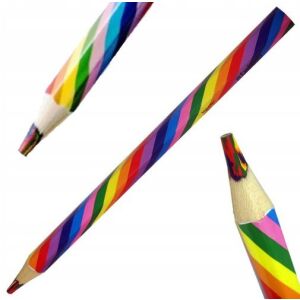 Szivárvány színű fa zsírkréta 1 db 146653402 - Zsírkréta