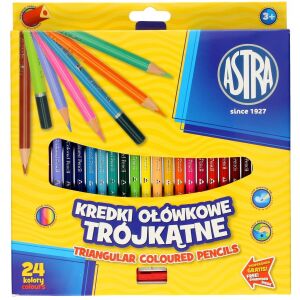 HÁROMSZÖGLETŰ CERUZÁK 24 SZÍNNEL ASTRA 31211003 A'6