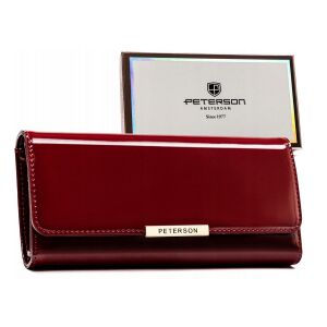 Nagy, vízszintes női pénztárca lakkbőrből - Peterson 146654232 - Női kiegészítő