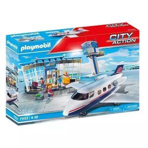 Playmobil Airport with Airplane and Control Tower Reptér repülővel és irányítótorony