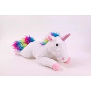 Unicorn de pluș curcubeu așezat - 40 cm 146655117 - Jucării de plus