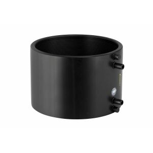 Elektrofúziós csatlakozó (elektrocsatoló) PEHD 250, fekete (HDPE csatorna) 146655300 - KPE idom