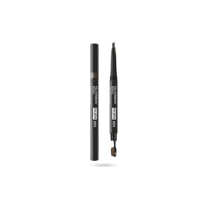 Pupa, Full, Paraben-Free, Definer, Double-Ended, Eyebrow Cream Pencil & Brush 2-In-1, 004, Extra Dark, 0.2 g 146657924 - Szemöldökceruza