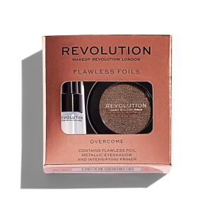 Set Makeup Revolution: Flawless Foils, Vegan, Eyeshadow Primer, 2 ml + Flawless Foils, Vegan, Eyeshadow Palette, Overcome, 2 g 146658114 - Szemhéjfesték