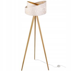 ÁLLÓLÁMPA, ÁLLÓ, ÁLLVÁNYOS, FA LÁMPABÚRA MINTÁVAL 146658119 - Állólámpa