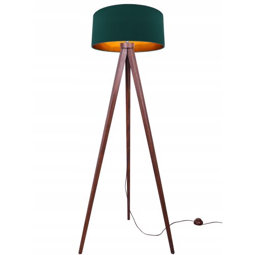 ÁLLÓlámpa, álló, TRIPOD, arany színű, fa 146658302