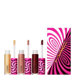 Tiny Tricks Set MAC: Lipglass, Lip Gloss, Optical Delusion, 2.4 g + Lipglass, Lip Gloss, Tiktalk of the Town, 2.4 g + Lipglass, Lip Gloss, Gilty of Trickery, 2.4 g 146658342 - Száj