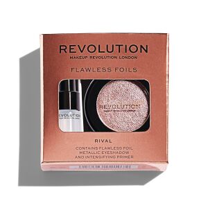 Set Makeup Revolution: Flawless Foils, Vegan, Eyeshadow Primer, 2 ml + Flawless Foils, Vegan, Eyeshadow Palette, Rival, 2 g 146658642 - Szemhéjfesték