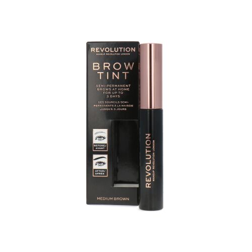 Makeup Revolution, Brow Tint, Eyebrow Gel, Medium Brown, 6 ml 146658748