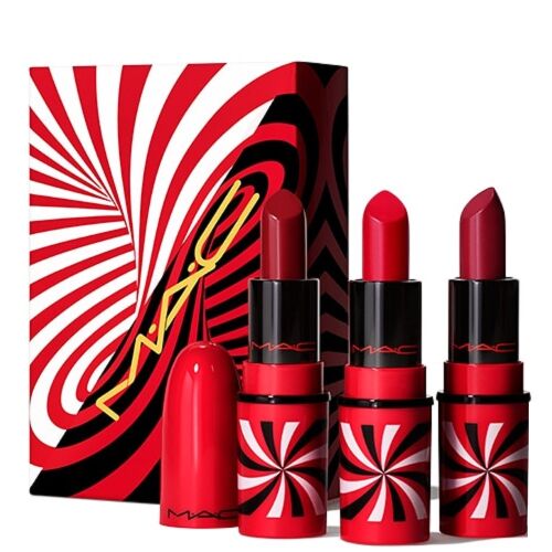 Tiny Tricks Set MAC: Mini, Matte, Cream Lipstick, Awe-Spicious, 1.8 g *Miniature + Mini, Matte, Cream Lipstick, Snappy-Go-Lucky, 1.8 g *Miniature + Mini, Matte, Cream Lipstick, Sleight Of Grand, 1.8 g *Miniature 146659085