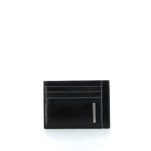 Piquadro, Blue Square, Leather Card Holder, PP2762B2R / N, Black, For Men 146660062 - Férfi pénztárca
