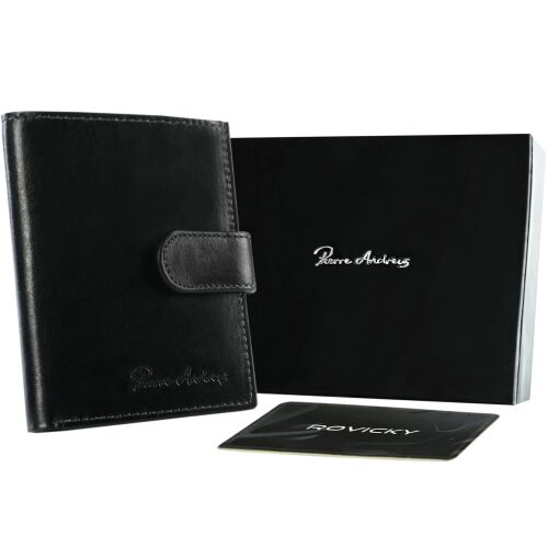 Bőr kártyatartó TW-04-VT-NPA FEKETE