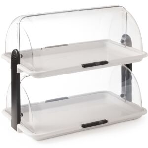 Büfévitrin dupla rolós tetővel 380 x 260 x 355 mm - Hendi 871768 146661118 - Ételtároló