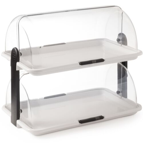 Büfévitrin dupla rolós tetővel 380 x 260 x 355 mm - Hendi 871768 146661118