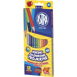 HÁROMSZÖGLETŰ CERUZÁK 12 SZÍNNEL ASTRA 312110002 146661223 - Toll & Ceruza