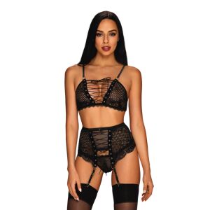 Obsessive - Hot 3 részes Basitta Szett Fekete L/XL 146661900 - Nőknek