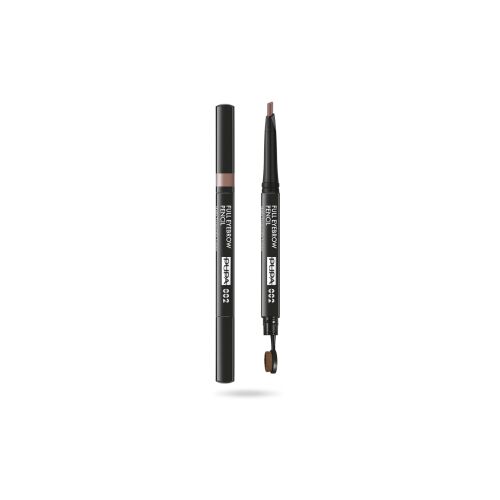 Pupa, Full, Paraben-Free, Definer, Double-Ended, Eyebrow Cream Pencil & Brush 2-In-1, 002, Brown, 0.2 g 146662276