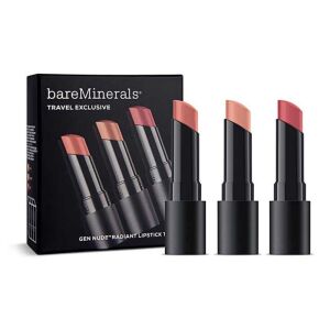 Travel Exclusive Set BareMinerals: Gen Nude Radiant, Cocoa, Cream Lipstick, Infatuation, 3.35 g + Gen Nude Radiant, Cocoa, Cream Lipstick, Friendship, 3.35 g + Gen Nude Radiant, Cocoa, Cream Lipstick, Swag, 3.5 g 146662979 - Száj