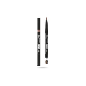 Pupa, Full, Paraben-Free, Definer, Double-Ended, Eyebrow Cream Pencil & Brush 2-In-1, 002, Brown, 0.2 g *Tester 146663206 - Szemöldökceruza