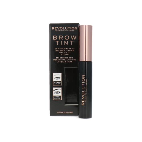 Makeup Revolution, Brow Tint, Eyebrow Gel, Dark Brown, 6 ml 146664097