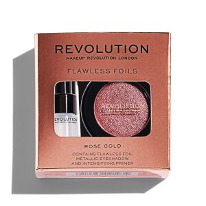 Set Makeup Revolution: Flawless Foils, Vegan, Eyeshadow Primer, 2 ml + Flawless Foils, Vegan, Eyeshadow Palette, Rose Gold, 2 g 146664408 - Szemhéjfesték