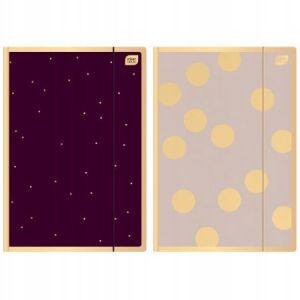 Szatén arany A4-es papírmappa gumiszalaggal 146666116 - Iratrendezés