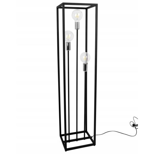 FEKETE FÉM ÁLLÓLÁMPA 130 CM