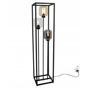 FEKETE LOFT ÁLLÓLÁMPA ÜVEGERNYŐKKEL 146667128 - Állólámpa