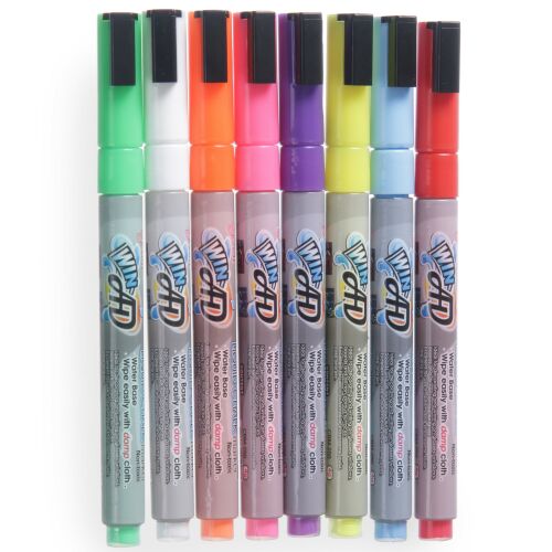 Fehértáblás markerek, 3 mm-es hegy, 8 darabos készlet - Hendi 664278 146667152