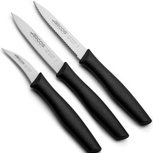 Hámozókés készlet, sima, ívelt, recés NOVA - 3 db. 146667200 - Hámozó