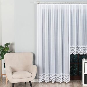 FELICJA - Készre varrt jacquard függöny egyenes szegéllyel - 200x250 cm - fehér 146667281 - Függöny
