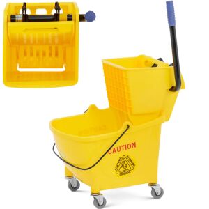 Padlótisztító kocsi centrifugával 24 l 146667301 - Takarítókocsi