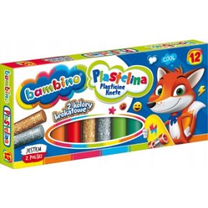 PLASTICINE 12 KOL BAMBINO 1710 A""10