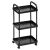 Fekete, 3 szintes, kerekes polc 30x21x61 cm 146668075