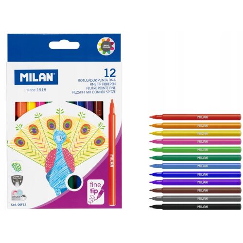 VÉKONY HEGYŰ FILCTOLLAK 12 SZÍNNEL 0754 146669234