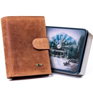 Bőr pénztárca patentzárral - Peterson 146669350 - Férfi pénztárca