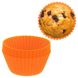 Szilikon muffinformák narancssárga SILLINIE 5,5 cm 6 db. 146669682 - Muffin papír