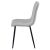 Krzesło LIBRA - jasny szary materiał / nogi czarne x 4 146672072