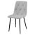 Krzesło LIBRA - jasny szary materiał / nogi czarne x 4 146672072